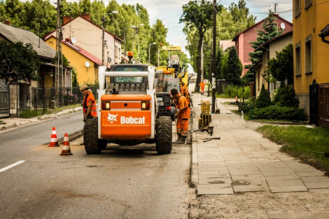 Prace drogowe postępują