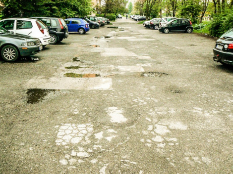 Remont parkingów na Podłężu