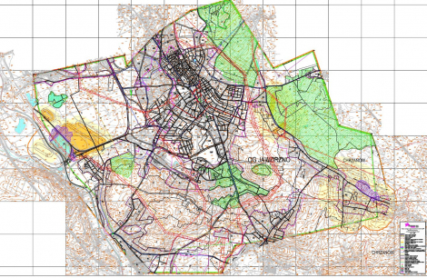 Obszar Górniczy Jaworzno - mapa