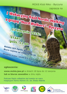 Wakacyjny Rajd Nordic Walking w Byczynie