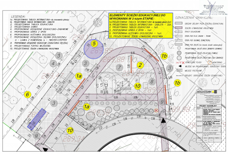 Projekt zagospodarowania z elementami ścieżki edukacyjnej.