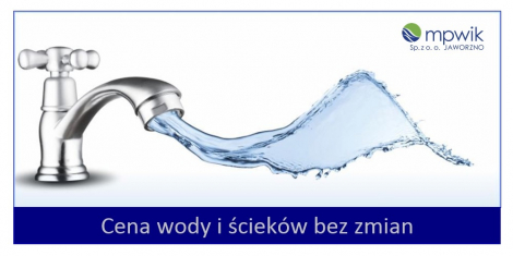 Cena wody i ścieków bez zmian