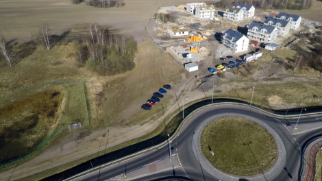 Na zdjęciu rondo przy GEOsferze, z którego rozpocznie swój przebieg nowy odcinek Obwodnicy Północnej.