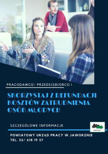 Pracodawcy i przedsiębiorcy zainteresowani zatrudnieniem osób do 30. roku życia mają możliwość skorzystania z dodatkowej formy wsparcia!