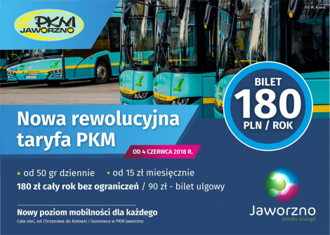 Nowa rewolucyjna taryfa PKM Jaworzno