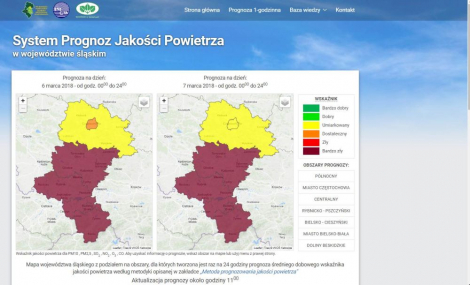 Informacja o stanie powietrza w woj. śląskim