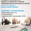 Warsztaty z projektantem dot. przestrzeni w Borach