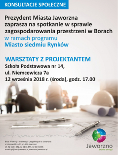 Warsztaty z projektantem dot. przestrzeni w Borach