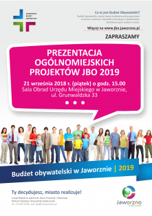 JBO 2019 - Prezentacja projektów ogólnomiejskich już 21 września br.