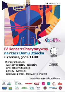 Koncert Charytatywny dla Domu Dziecka - zapraszamy!