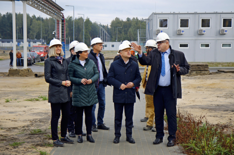 fot. UM Jaworzno Z wizytą na budowie nowego szybu