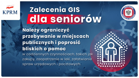 Seniorze dla swojego bezpieczeństwa - zostań w domu!