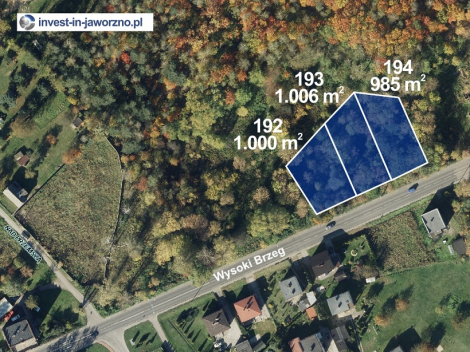 Działki budowlane przy ul. Wysoki Brzeg na sprzedaż
