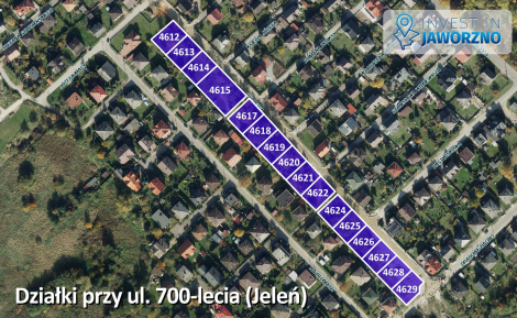 Działki budowlane przy ul. 700-lecia na sprzedaż