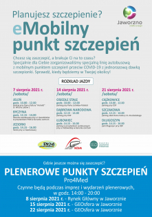 Mobilne punkty szczepień w Jaworznie