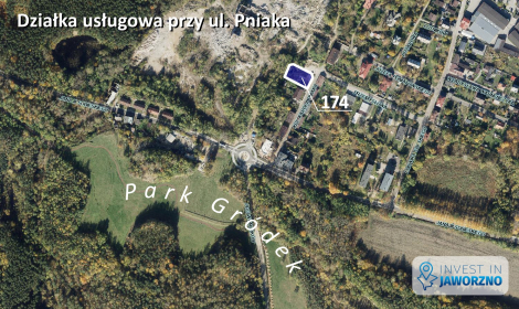 Działka usługowa przy ul. K.Pniaka na sprzedaż